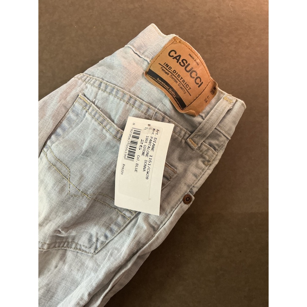 Casucci Women Light Wash Denim Jeans Straight Leg Blue DIANE 1161/CW28 Size 26 - Picture 5 of 7